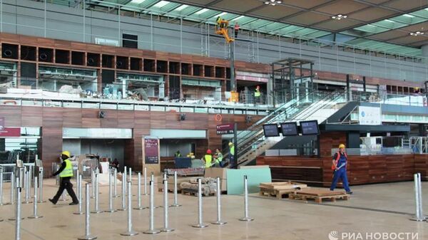 Новое здание терминала аэропорта Берлин Бранденбург