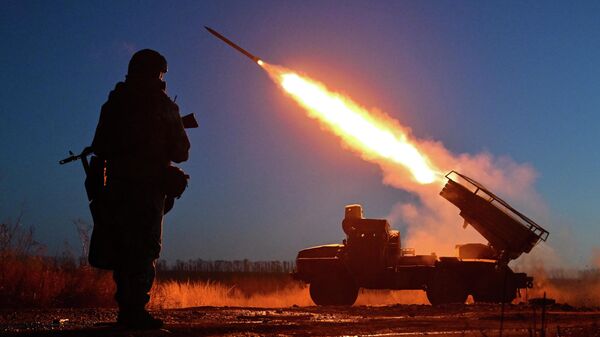 Боевая работа РСЗО Град группировки войск Центр в зоне СВО Боевая работа РСЗО Град группировки войск Центр в зоне СВО