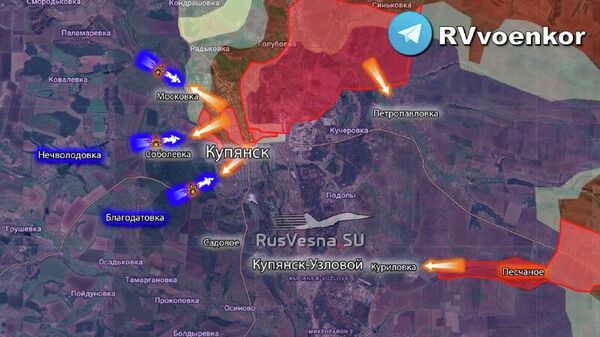 ‼ У Купянска продолжаются ожесточённые бои: ВСУ безуспешно пытаются прорвать окружение