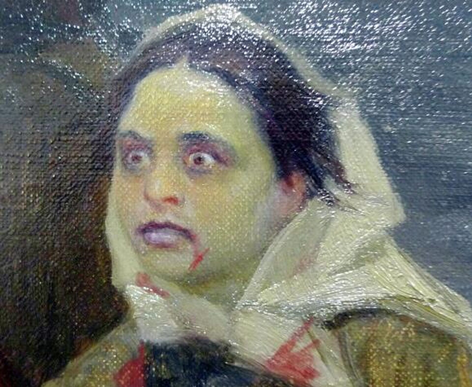 Надежда Сигида на картине - РИА Новости, 1920, 08.11.2025