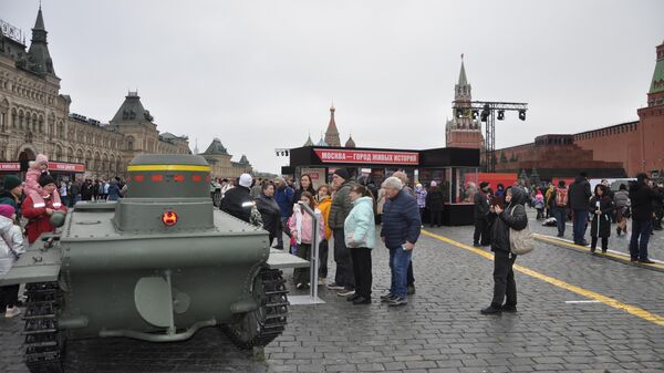 Выставка Город живых историй. Плавающий танк Т-37А из коллекции Музея техники Вадима Задорожного