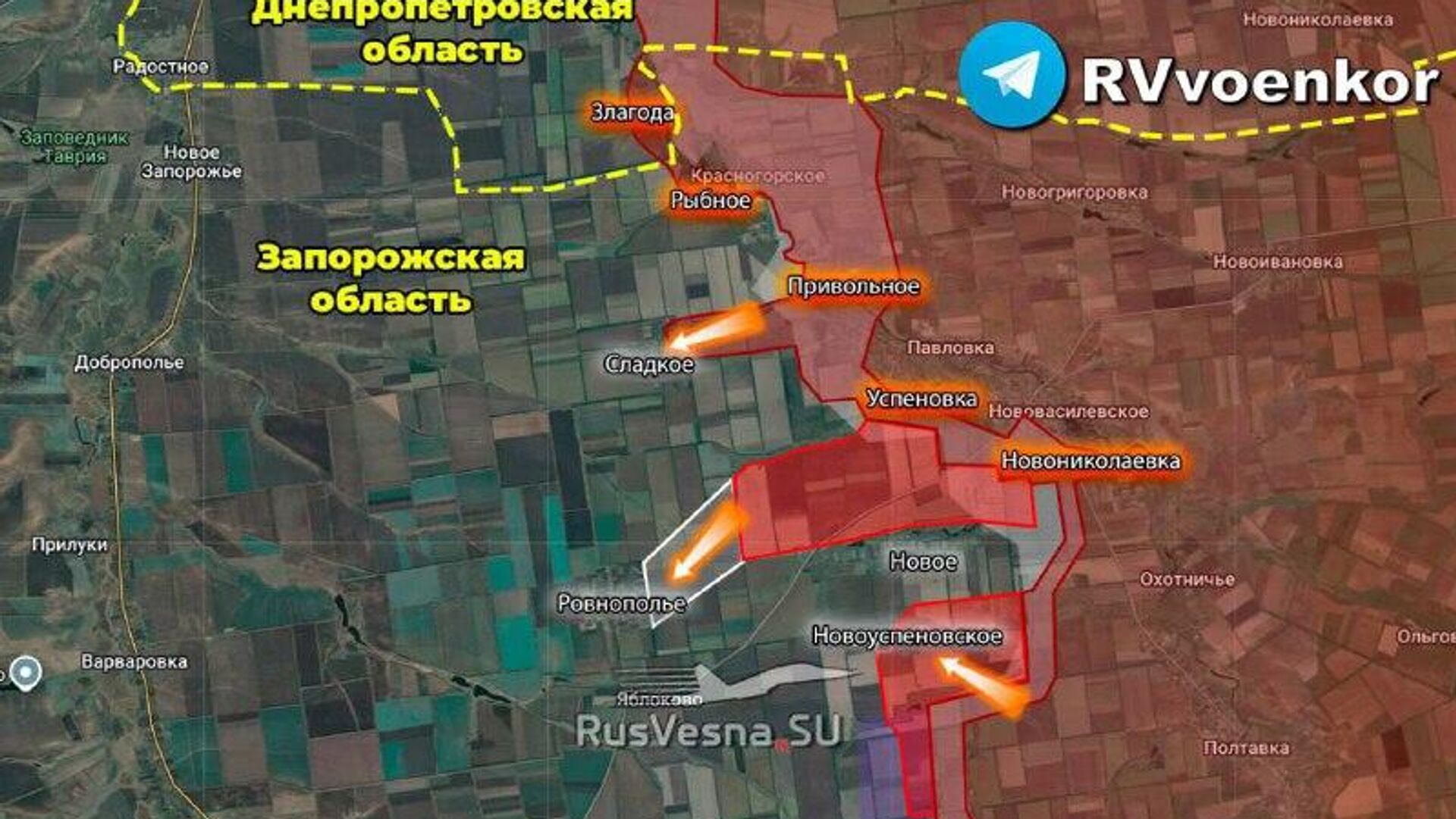 ‼ Армия России прорвалась в Ровнополье, Новое и Новоуспеновское, наступая широким фронтом на Запорожском направлении ‼ Армия России прорвалась в Ровнополье, Новое и Новоуспеновское, наступая широким фронтом на Запорожском направлении - РИА Новости, 1920, 10.11.2025