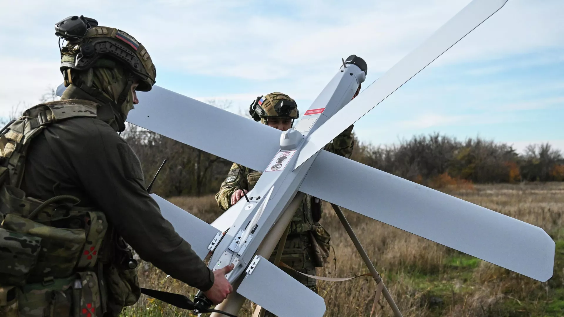 Боевая работа расчета БПЛА Ланцет группировки Центр - РИА Новости, 1920, 20.03.2026