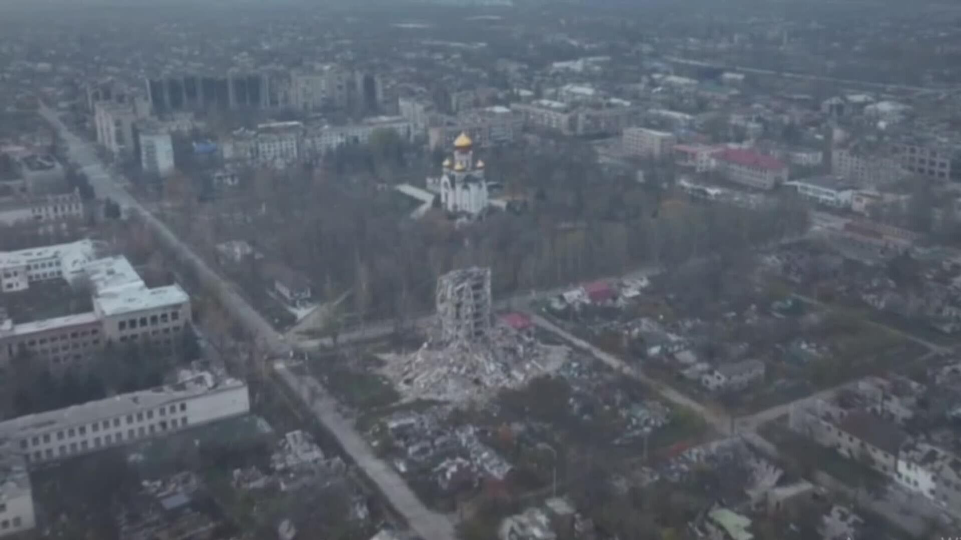 ‼ Покровск, Свято-Михайловский Храм в целости и сохранности, сообщает Анатолий Радов - РИА Новости, 1920, 11.11.2025