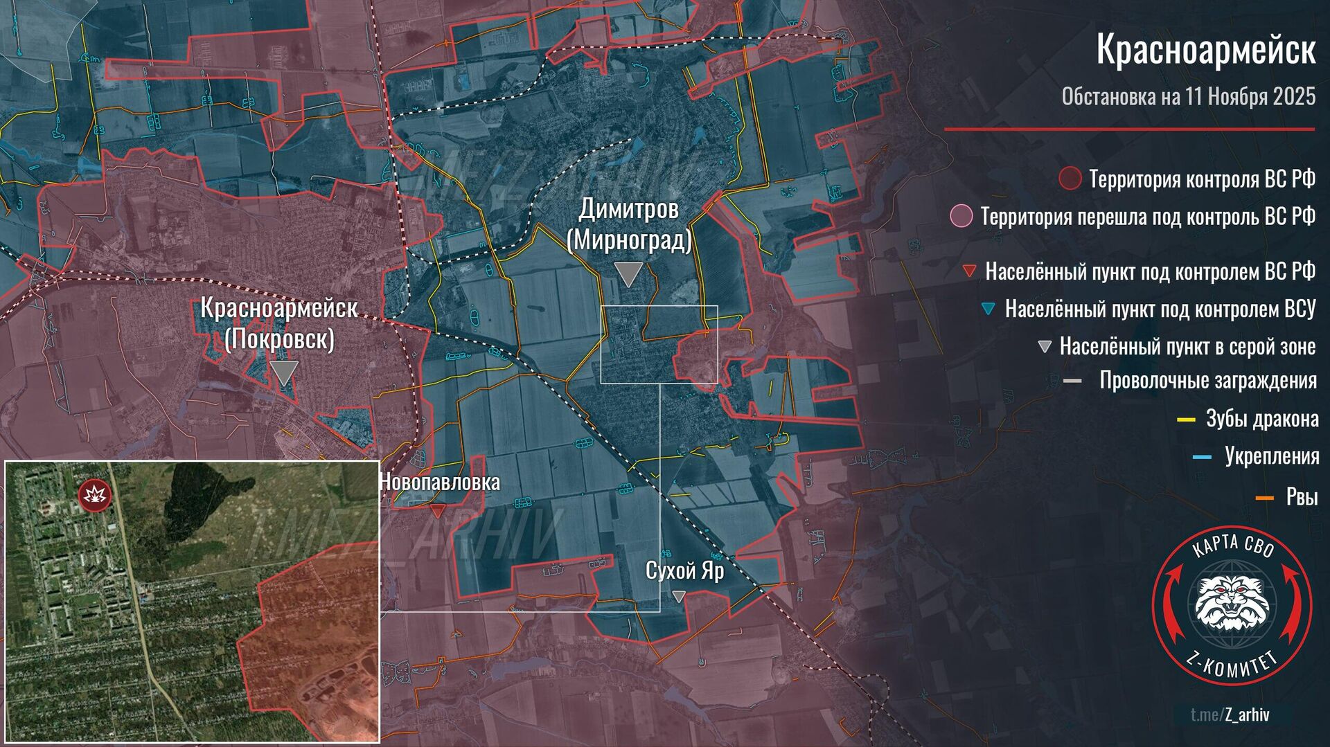‼ Российская авиация не церемонится с ВСУшниками в Мирнограде - РИА Новости, 1920, 12.11.2025