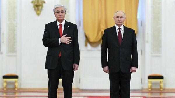 Переговоры президента Владимира Путина и президента Казахстана Касым-Жомарта Токаева