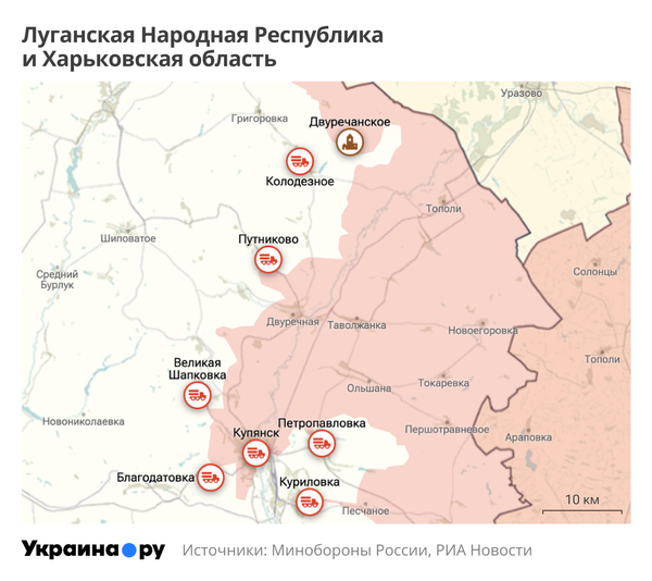 ЛНР и Харьковская области