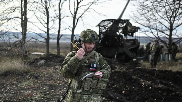 Боевая работа расчета САУ 2С7 Пион 45-й артбригады на Купянском направлении