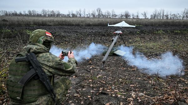 Боевая работа расчета БПЛА на Купянском участке фронта Боевая работа расчета БПЛА на Купянском участке фронта