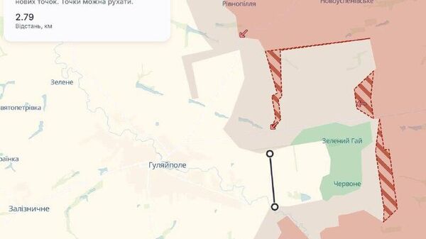 ‼ Угроза окружения ВСУ в районе Зеленого Гая на гуляйпольском направлении указана на карте вражеского ресурса Deep State