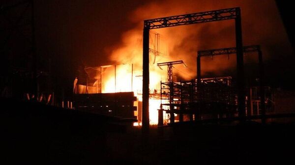 Сегодня ночью враг нанёс удары по электроподстанциям в приграничье в Курской области