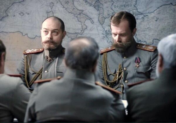 Хроники русской революции. Георгий Швечков в роли Великого князя Сергея Михайловича и Никита Ефремов в роли Николая II