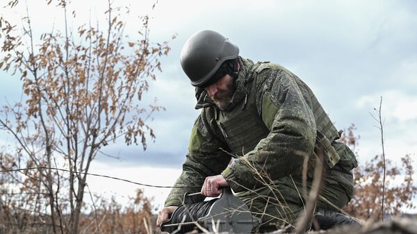 Работа связистов ВС РФ на Запорожском направлении