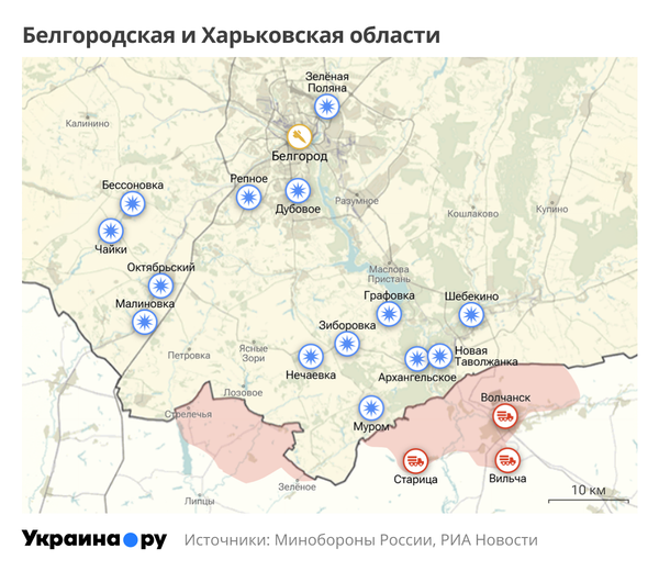 Белгородская и Харьковская области