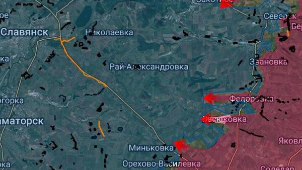 ‼ На Славянском направлении возобновились активные боевые действия, наши войска продвигаются со стороны Ямполя, Звановки и Григоровки