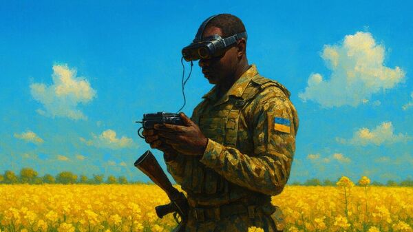 Боец ВСУ нигериец Макабели 