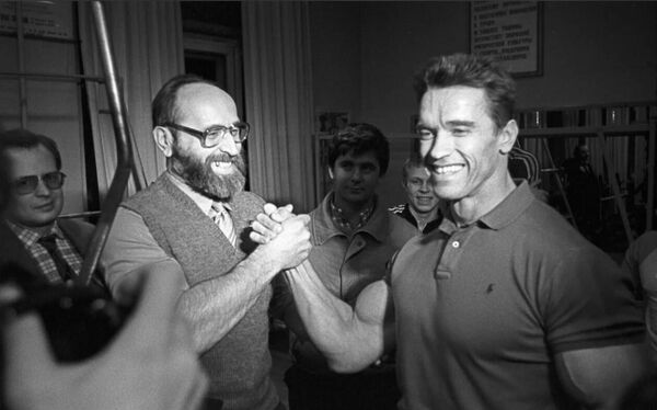 Арнольд Шварценеггер встретился со своим кумиром Юрием Власовым