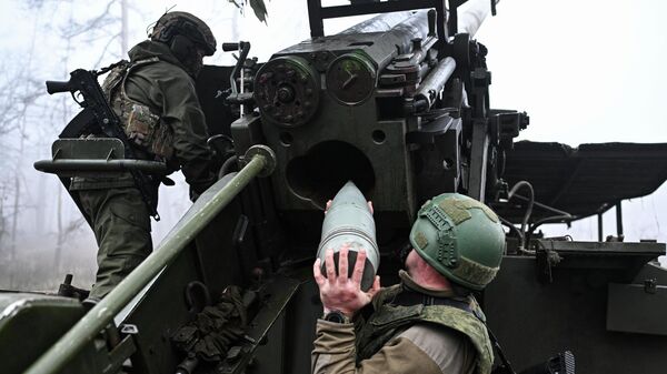 Боевая работа САУ Гиацинт-С 73-й артбригады группировки Запад Боевая работа САУ Гиацинт-С 73-й артбригады группировки Запад