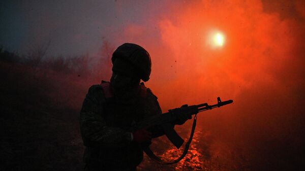 Боевая работа РСЗО Град группировки войск Центр на Красноармейском направлении СВО