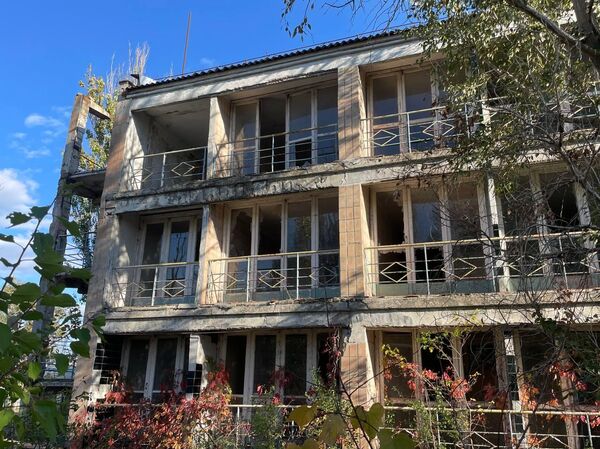 Состояние пансионатов на берегу Азовского моря