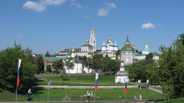Троице-Сергиева лавра. Вид с Блинной горки Троице-Сергиева лавра. Вид с Блинной горки
