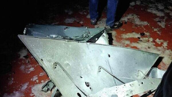 ‼ Появляются кадры обломков неизвестного украинского дрона/крылатой ракеты, сбитой системой ПВО в небе над Воронежем