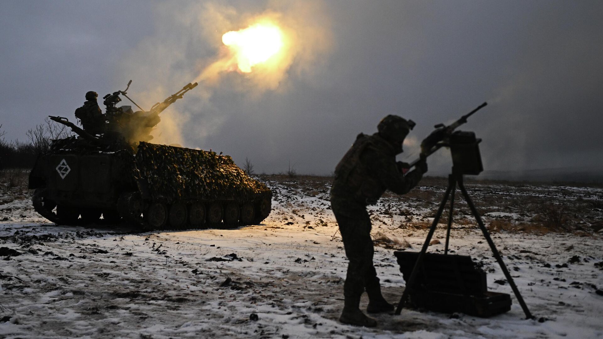 Пункт воздушного наблюдения 169-й мотострелковой бригады на Краснолиманском направлении - РИА Новости, 1920, 13.12.2025