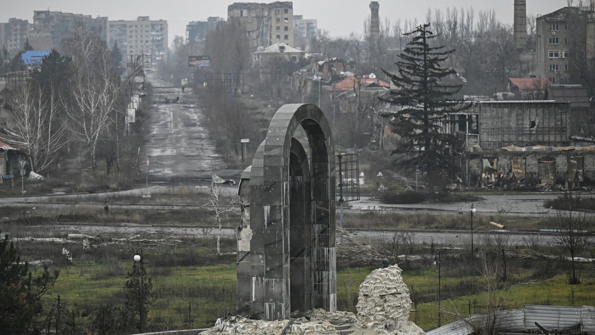 Освобожденный российскими войсками Красноармейск - РИА Новости, 1920, 11.01.2026