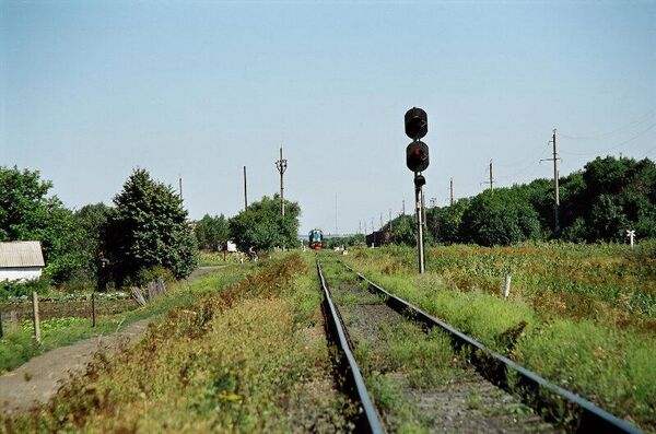 Железная дорога в районе станции Лобовские копи. Фото из социальных сетей