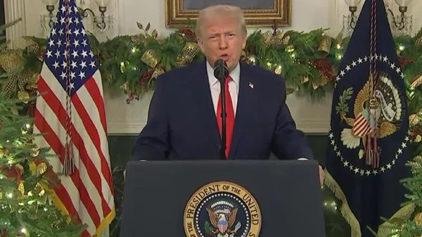 Трамп начал запланированное обращение к нации