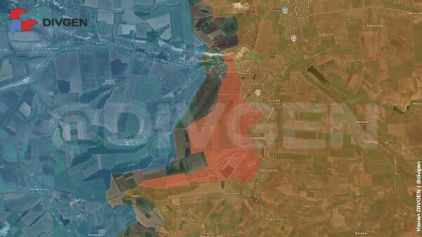 О продвижении ВС РФ южнее Свято-Покровского на Северском направлении пишет ТГ-канал Divgen