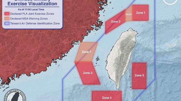 ‼ Китайский флот заблокировал Тайвань, окружив его кораблями с войсками и техникой