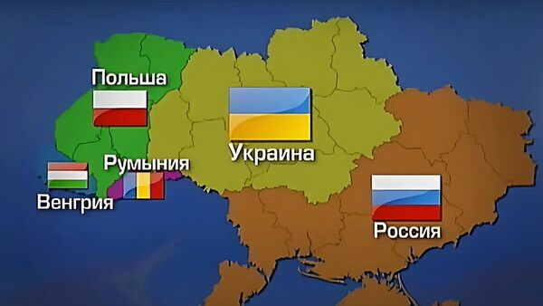 Карта раздела Украины