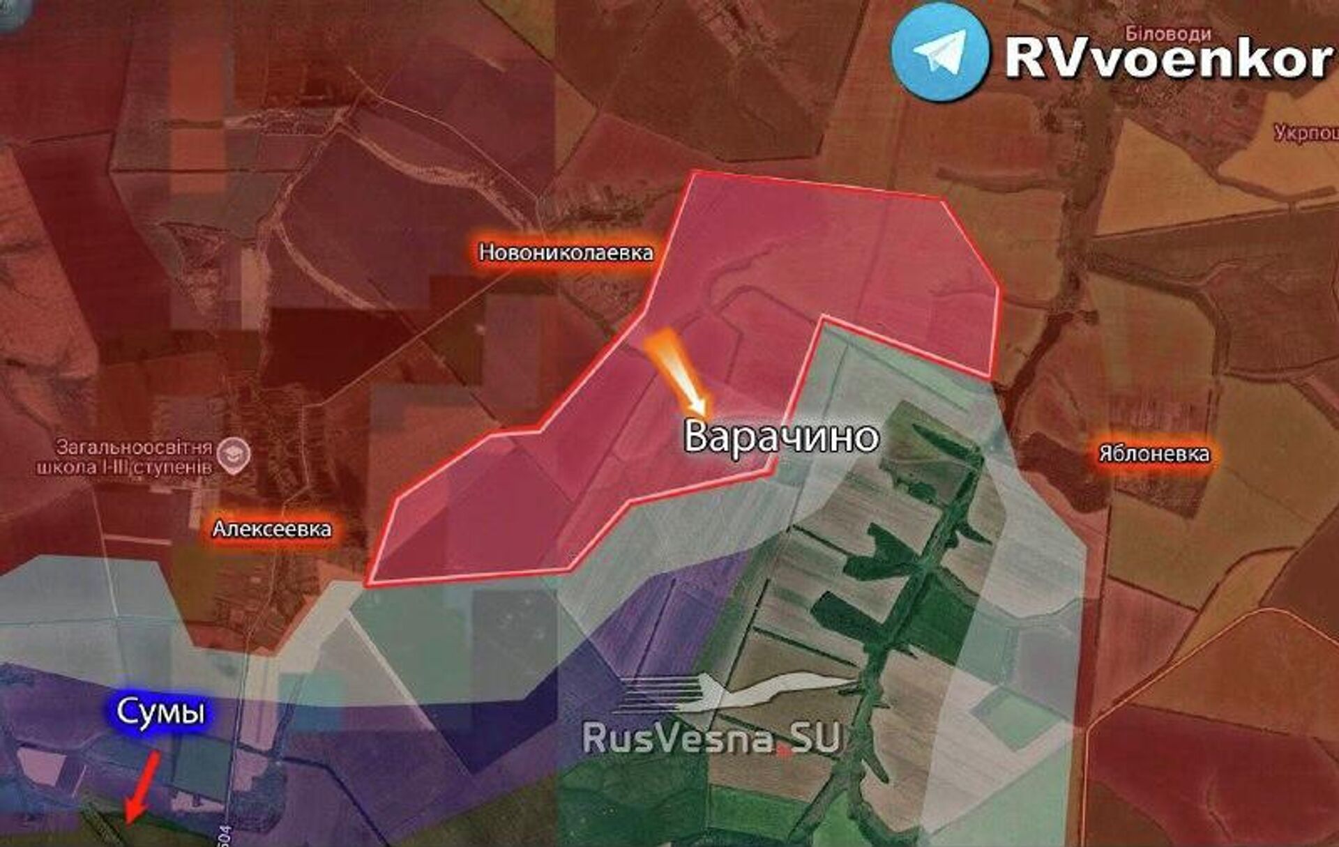 Армия России продолжает наступление широким фронтом на Сумском направлении, сломав контрнаступ ВСУ - РИА Новости, 1920, 03.01.2026