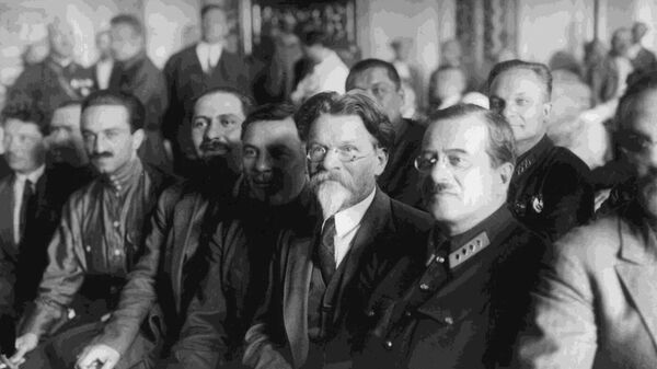 Анастас Микоян, Лазарь Каганович, Клим Ворошилов, Михаил Калинин, Иосиф Уншлихт, Александр Егоров