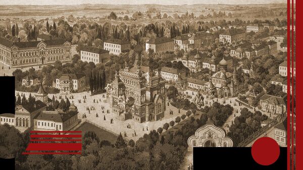 Покровский монастырь, Киев. Открытка 1912 года