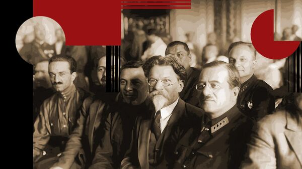 Анастас Микоян, Лазарь Каганович, Клим Ворошилов, Михаил Калинин, Иосиф Уншлихт, Александр Егоров