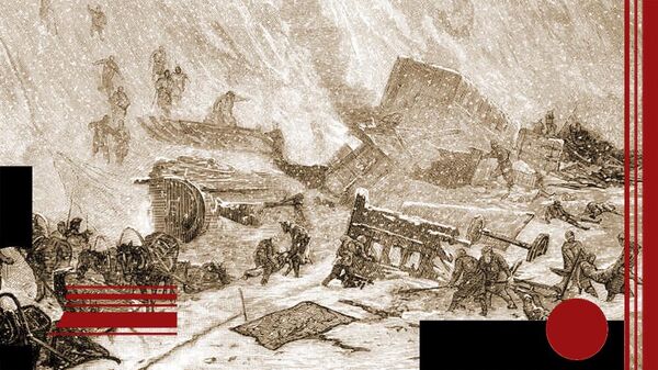 Тилигульская катастрофа. Рисунок из журнала Всемирная иллюстрация