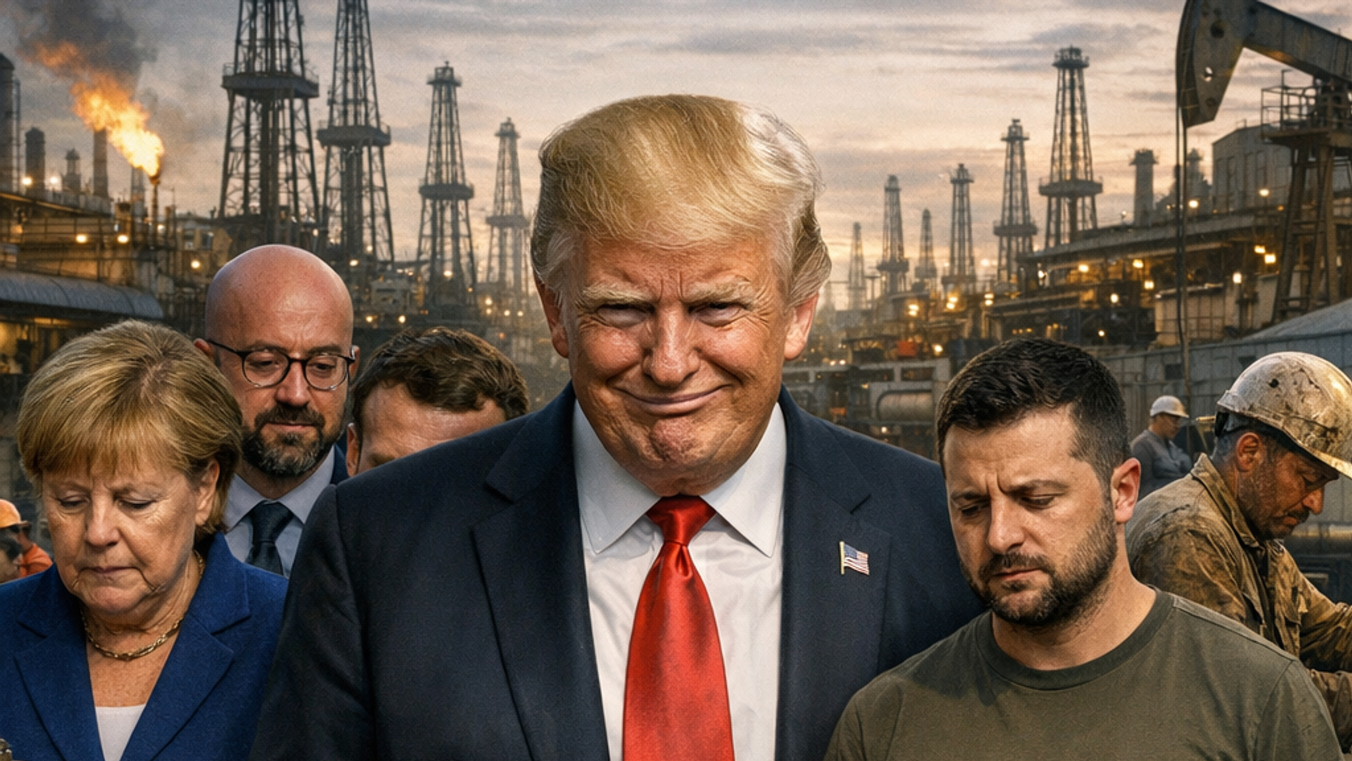 Трамп в окружении марионеток - РИА Новости, 1920, 19.01.2026