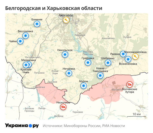 Белгородская и Харьковская области
