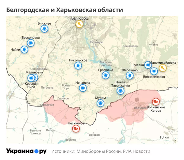 Белгородская и Харьковская области