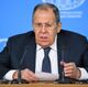 Пресс-конференция министра иностранных дел России Сергея Лаврова