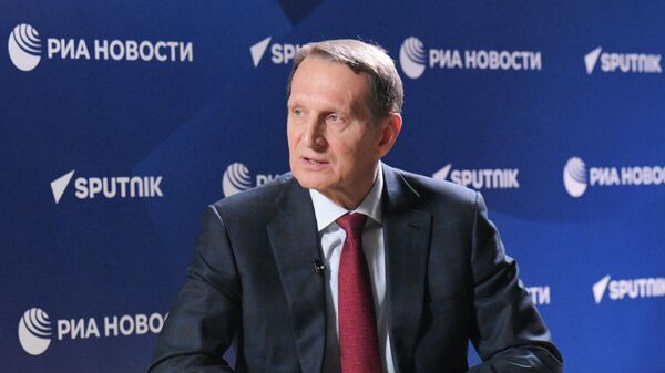 Интервью директора Службы внешней разведки РФ Сергея Нарышкина агентству РИА Новости Интервью директора Службы внешней разведки РФ Сергея Нарышкина агентству РИА Новости