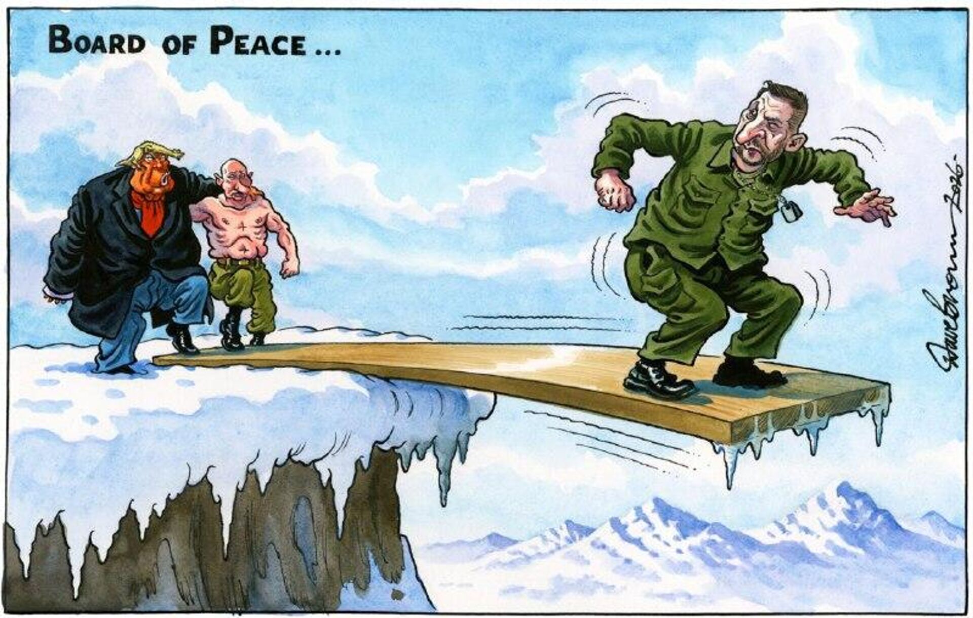 ‼ Газета The Independent полагает, что Совет мира, который создается Трампом, будет выглядеть таким образом - РИА Новости, 1920, 23.01.2026