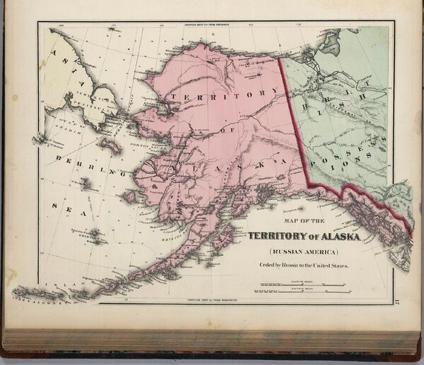 Карта русской Америки. Фото из социальных сетей Карта русской Америки. Фото из социальных сетей