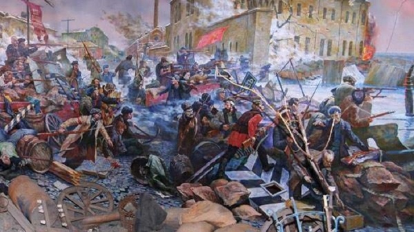 Январское восстание в Киеве 1918 года. Советская иллюстрация