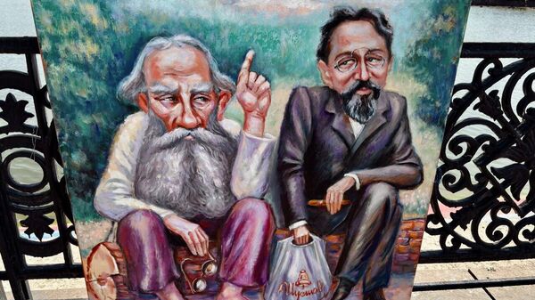 Чехов и донецкий художник Равиль Акмаев