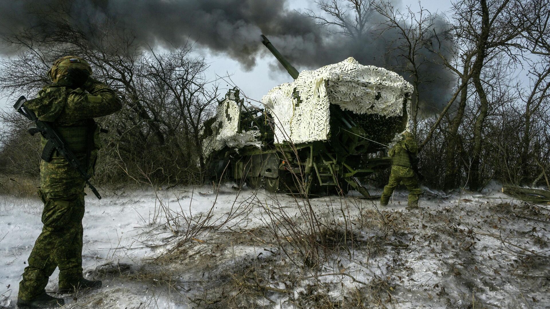 Боевая работа артиллеристов группировки войск Запад на Харьковском направлении - РИА Новости, 1920, 06.02.2026