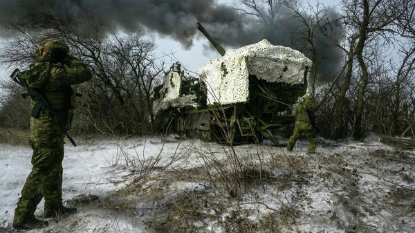 Боевая работа артиллеристов группировки войск Запад на Харьковском направлении