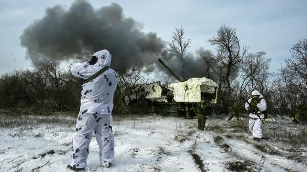 Боевая работа артиллеристов группировки войск Запад на Харьковском направлении